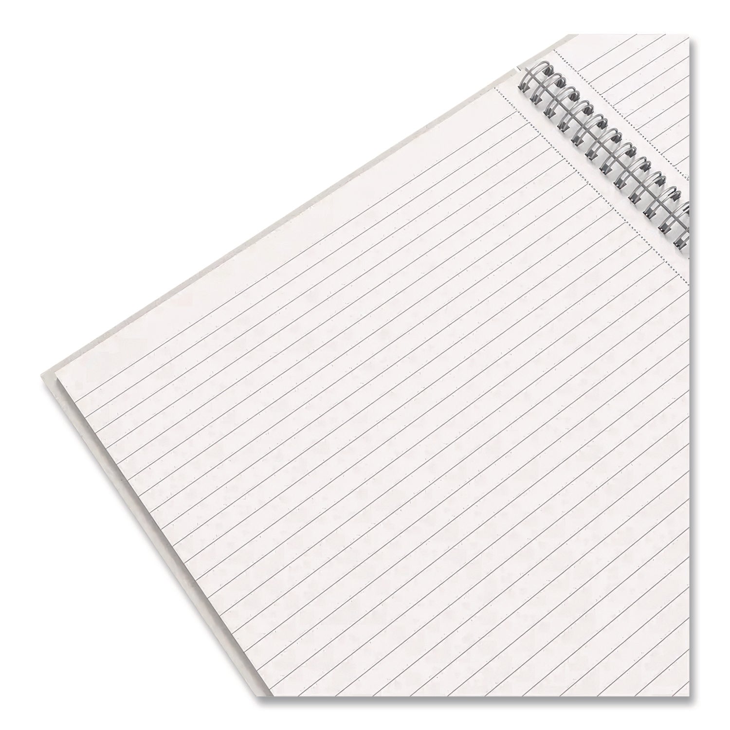 Wirebound Hardcover Notebook, 1-Subject, Narrow Rule, Gray/Blue Cover, (80) 11 x 8.5 Sheets