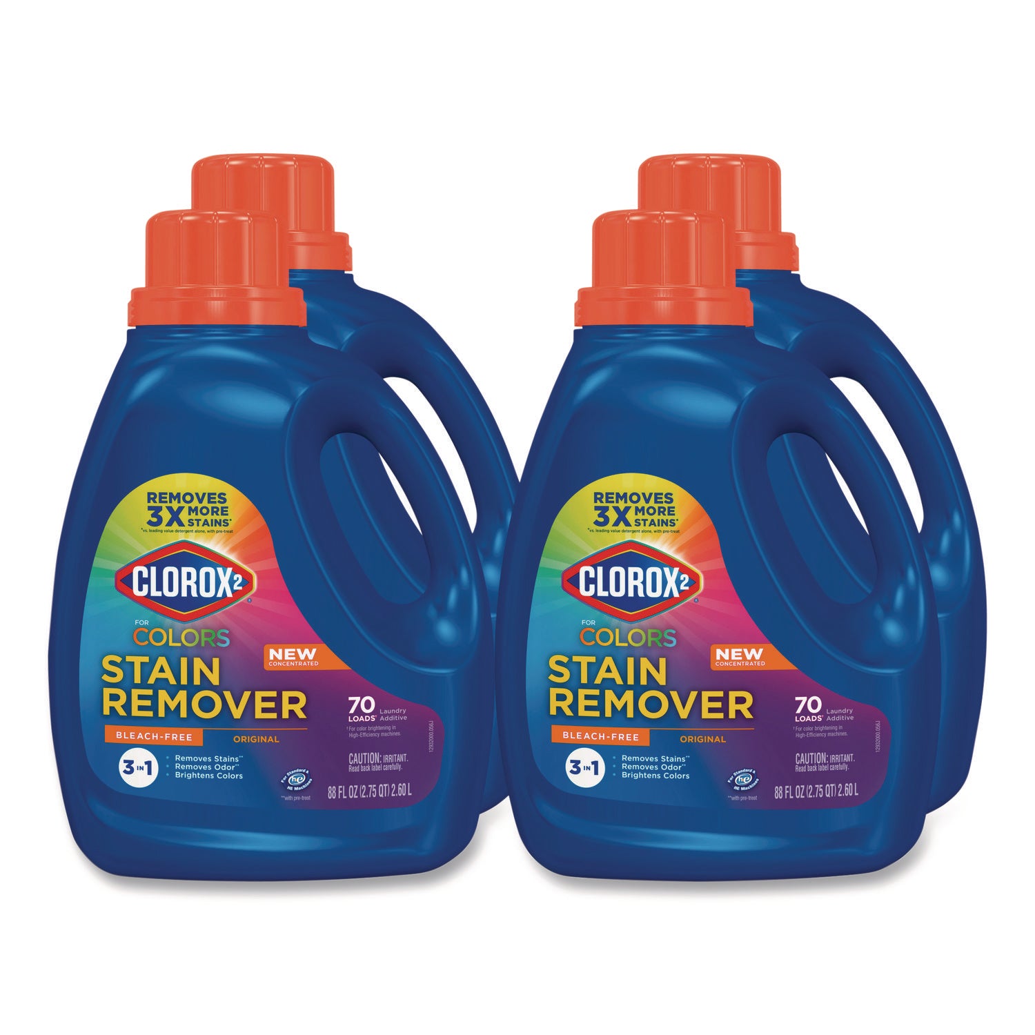 For Colors Stain Remover and Laundry Additive, Original Scent, 88 oz Bottle, 4/Carton