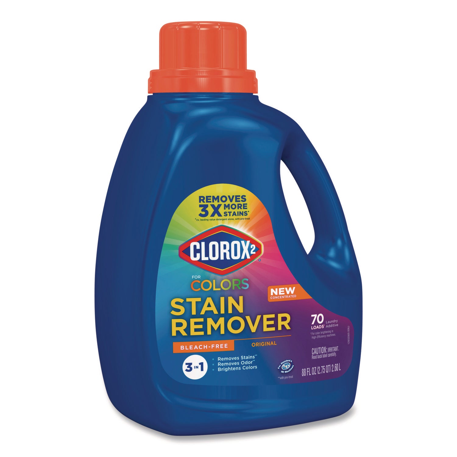 For Colors Stain Remover and Laundry Additive, Original Scent, 88 oz Bottle, 4/Carton