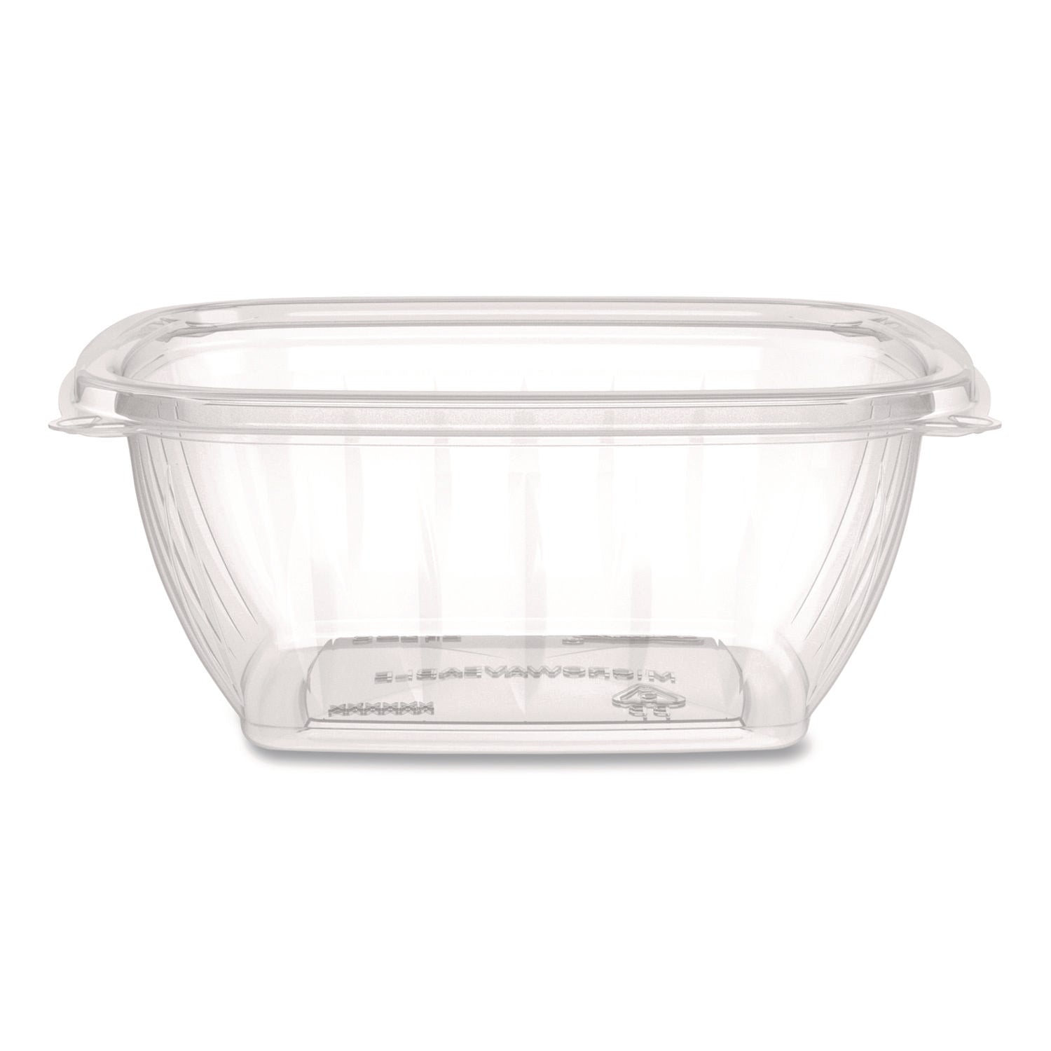 Square Plastic Bowls, 12 oz, 8.5 x 8.5 x 2.64, Clear, Plastic, 63 Bowls/Sleeve, 8 Sleeves/Carton