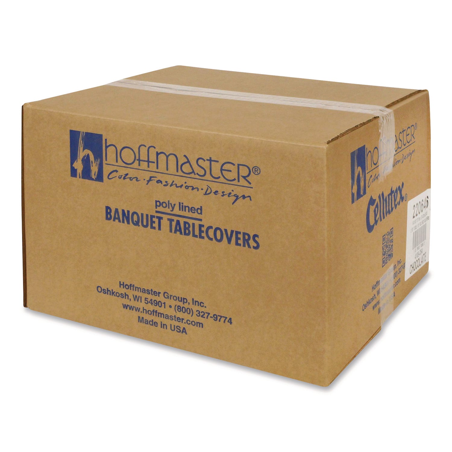 Cellutex Table Covers, 54" x 108", Chocolate Brown, 25/Carton