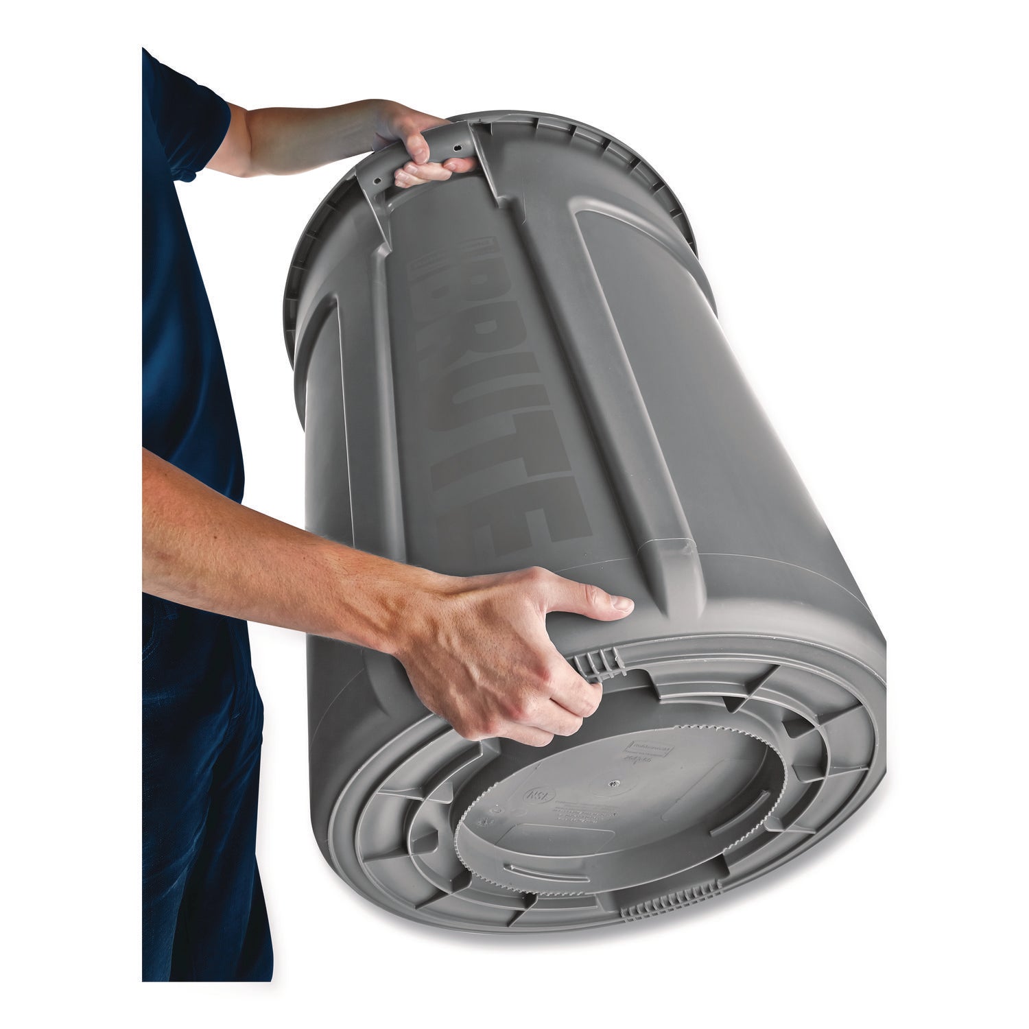 Brute Container, 44 gal, Plastic, White