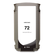Remanufactured Matte Black High-Yield Ink, Replacement for 72 (C9403A), 130 mL