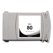 Remanufactured Black High-Yield Ink, Replacement for 80 (C4871A), 350 mL