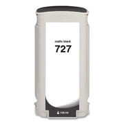 Compatible Matte Black Ink, Replacement for 727 (B3P22A), 130 mL
