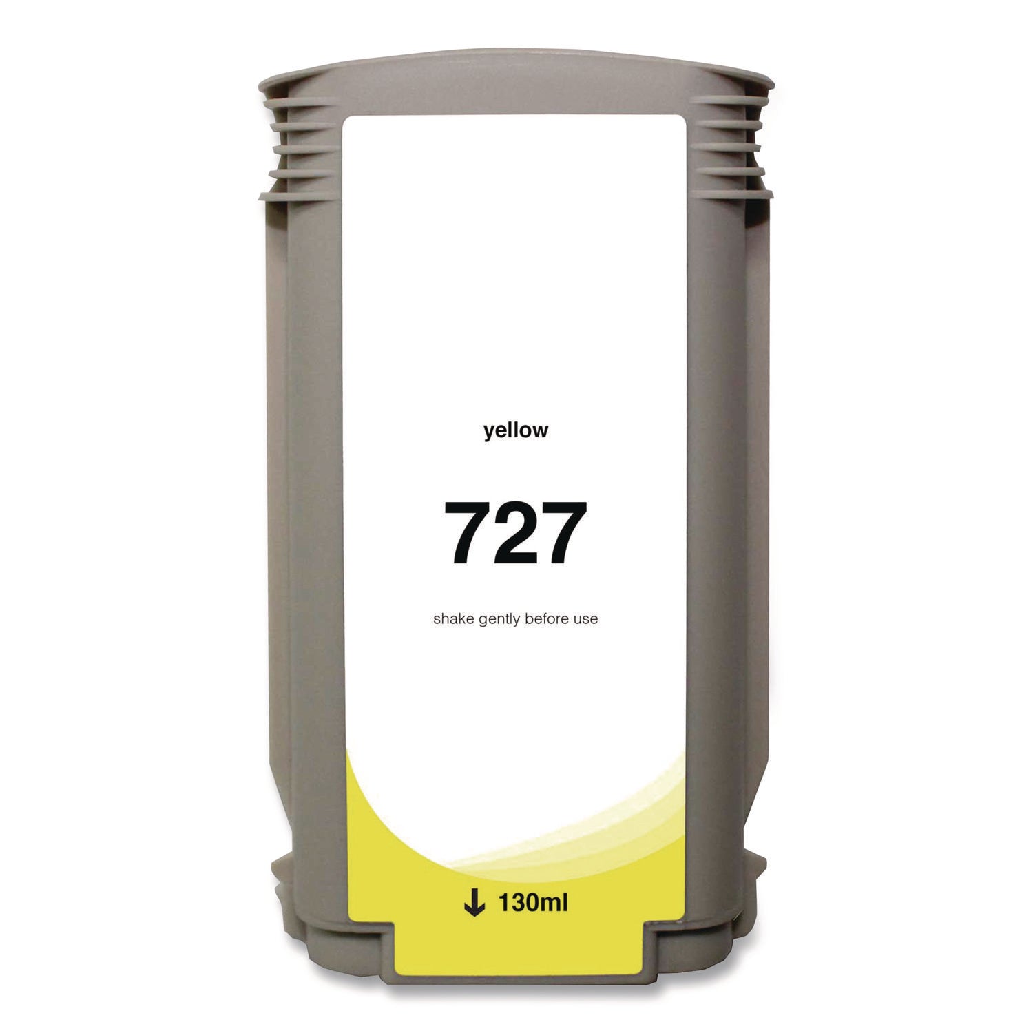 Compatible Yellow Ink, Replacement for 727 (B3P21A), 130 mL