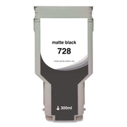Compatible Matte Black Ink, Replacement for 728 (F9J68A), 300 mL