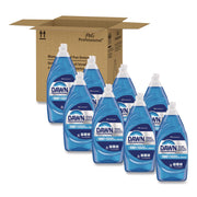 Dawn Manual Dishwashing Liquid - For Pot, Pan - Liquid - 38 fl oz (1.2 quart) - Blue - 8 / Carton