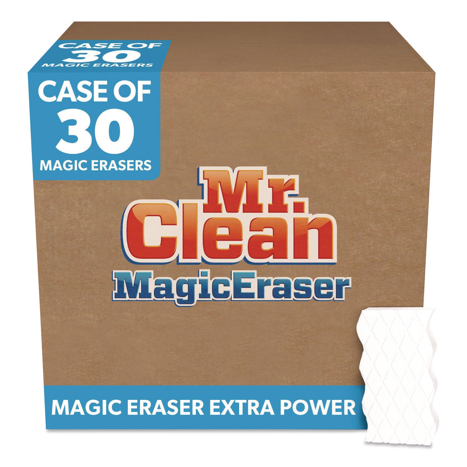 For Wall, Floor, Baseboard, Blinds, Door, Stove Top, Refrigerator, Switch Plate - Pad - Recommended For: Dirt Remover, Scuff Mark Remover, Grease Remover, Soap Scum Remover - Disposable, Chemical-free - Blue, White - 30 / Carton