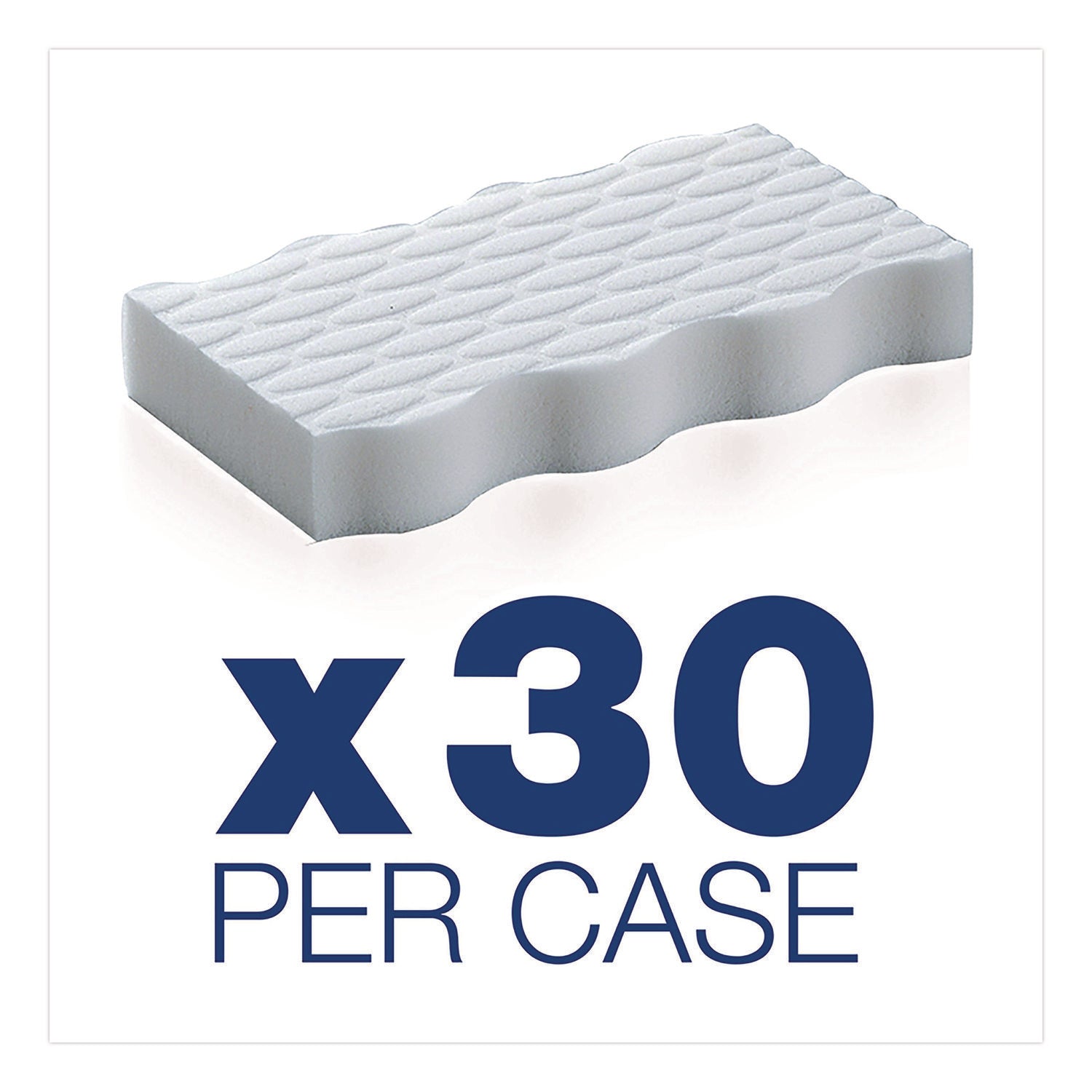 For Wall, Floor, Baseboard, Blinds, Door, Stove Top, Refrigerator, Switch Plate - Pad - Recommended For: Dirt Remover, Scuff Mark Remover, Grease Remover, Soap Scum Remover - Disposable, Chemical-free - Blue, White - 30 / Carton