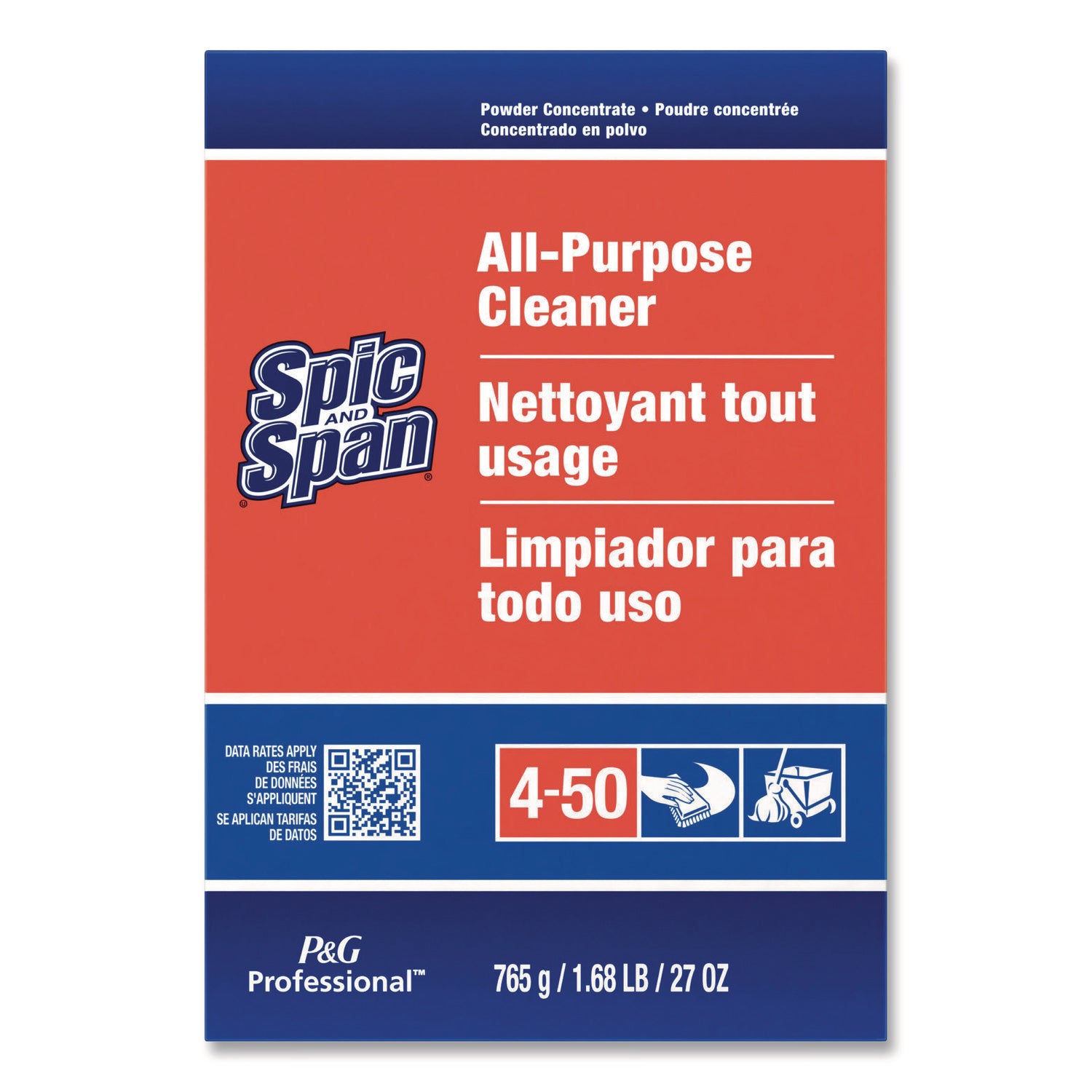 Spic and Span All-Purpose Cleaner - 27 oz (1.69 lb) - Streak-free, Heavy Duty - Orange Box - 12 / Carton