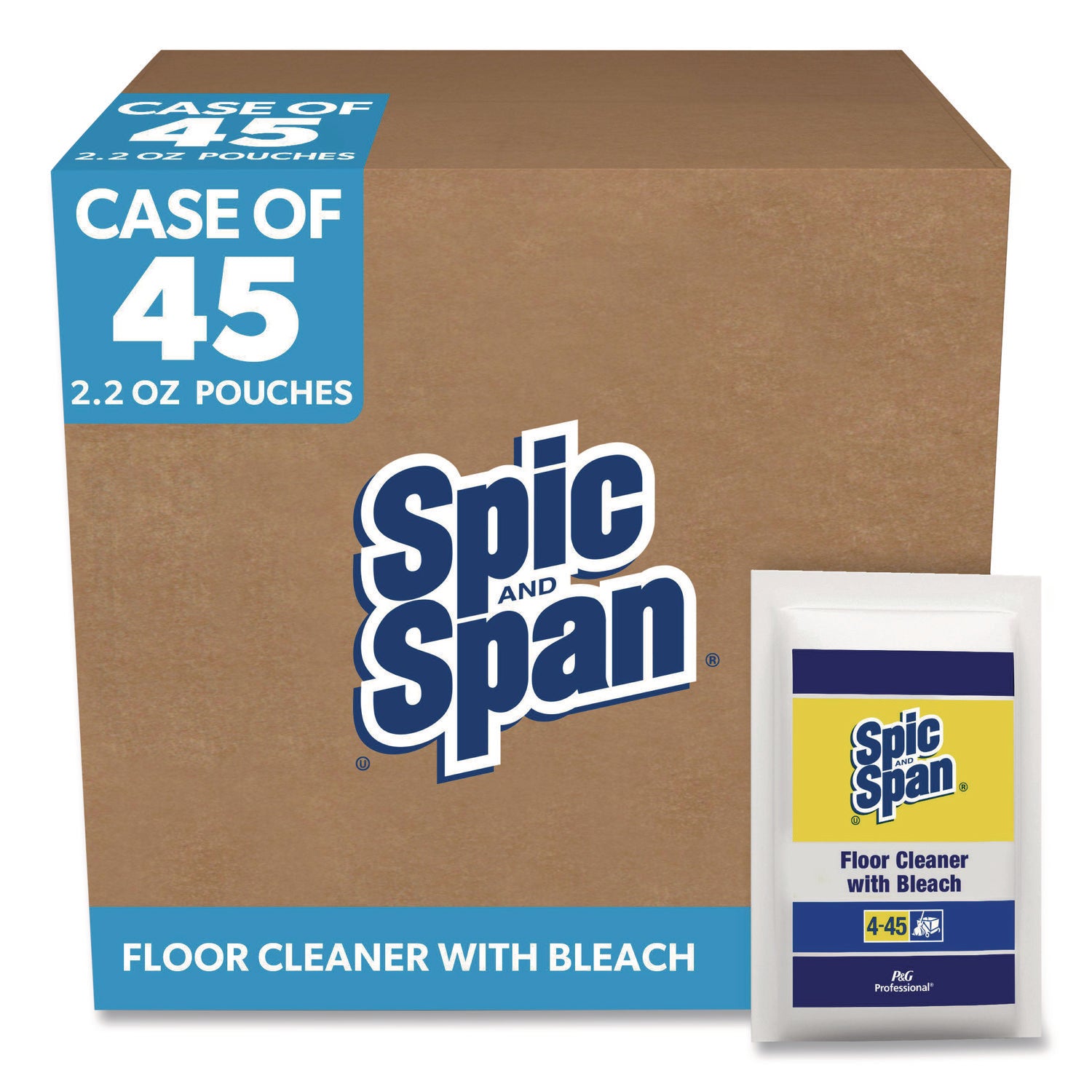 For Multipurpose - 2.20 oz (0.14 lb) - Recommended For: Grease Remover, Soil Remover - Deodorize, Phosphate-free, Heavy Duty - White - 45 / Carton
