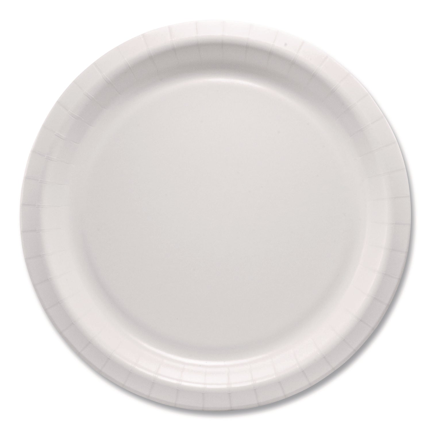 Compostable Paper Dinnerware, ProPlanet Seal, Plate, 10" dia, White, 500/Carton