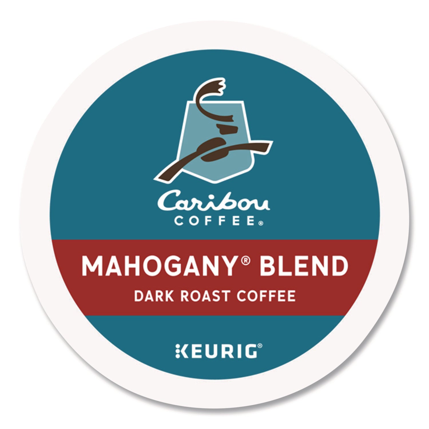 Caribou Coffee&reg; K-Cup Mahogany Coffee - Compatible with Keurig Brewer - Regular - Dark/Bold - K-Cup - Mahogany - 24 / Box
