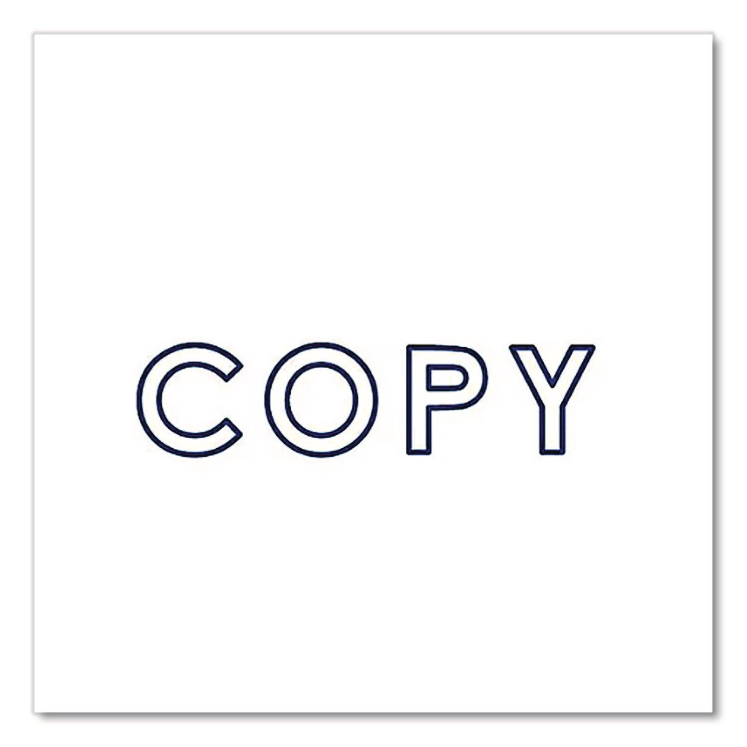Pre-Inked Message Stamp, Copy, 1.63" X 0.38", Blue Ink
