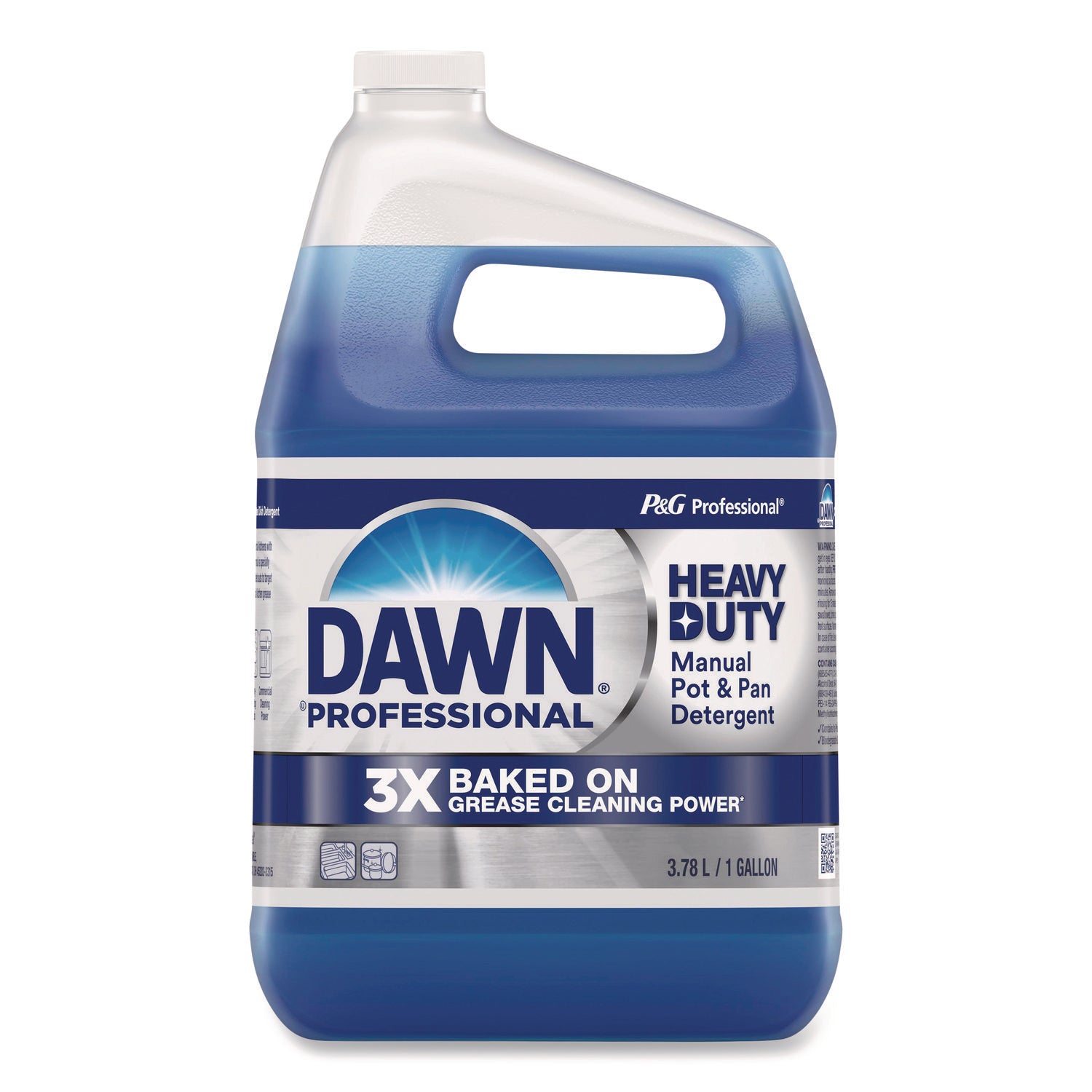 Dawn Manual Pot/Pan Detergent - 128 fl oz (4 quart) - Heavy Duty - Blue - 2 / Carton
