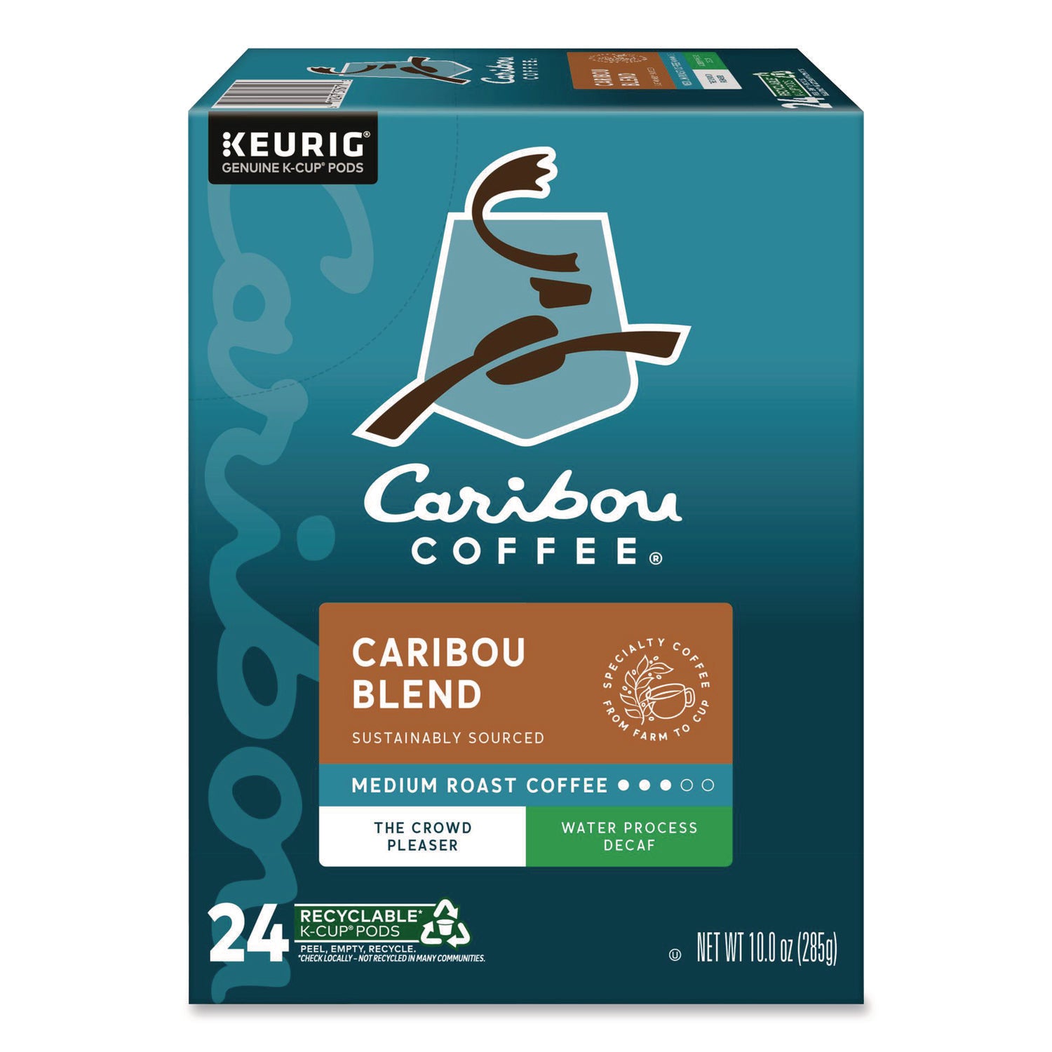 Compatible with Keurig Brewer - Medium - K-Cup - Decaffeinated - 24 / Box