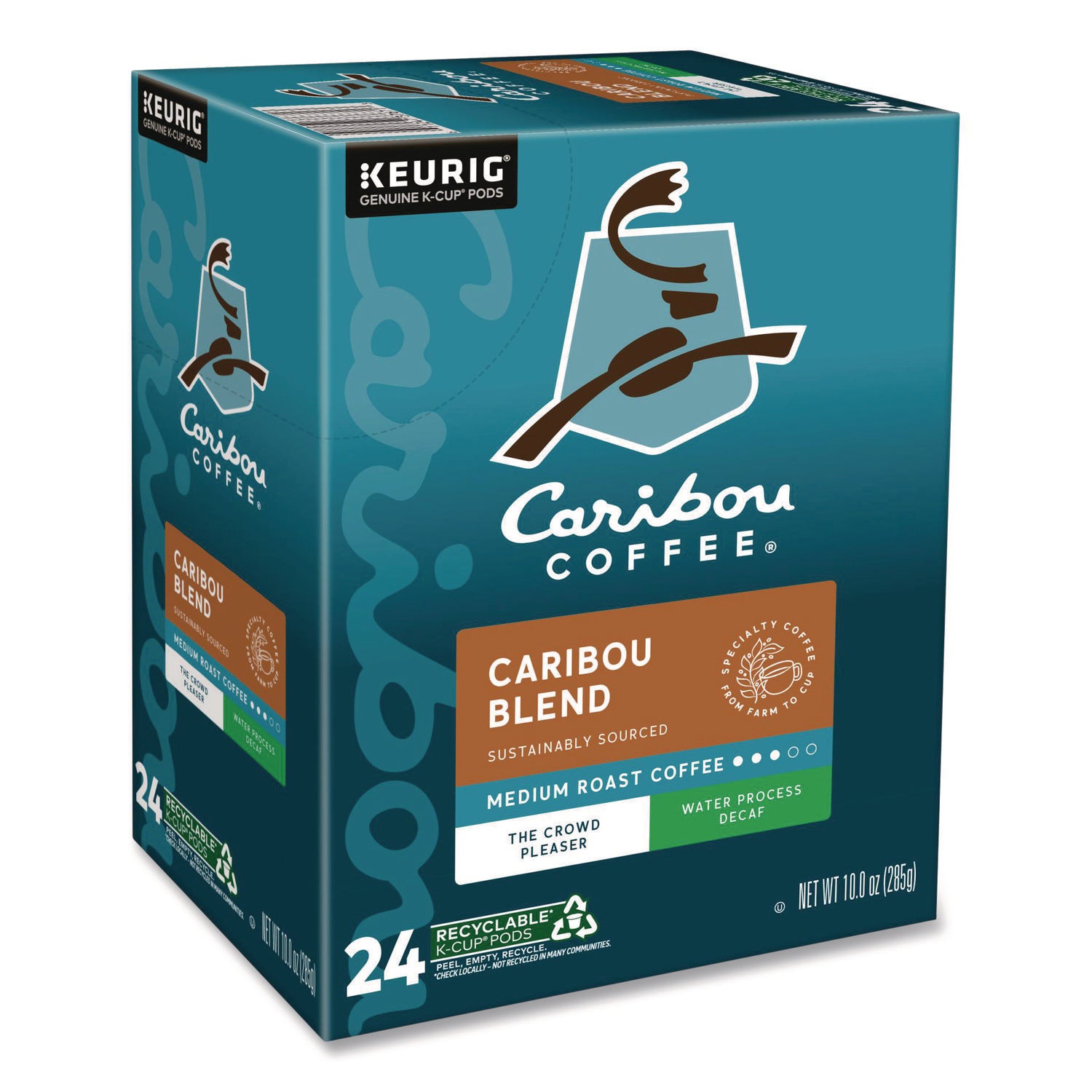 Compatible with Keurig Brewer - Medium - K-Cup - Decaffeinated - 24 / Box