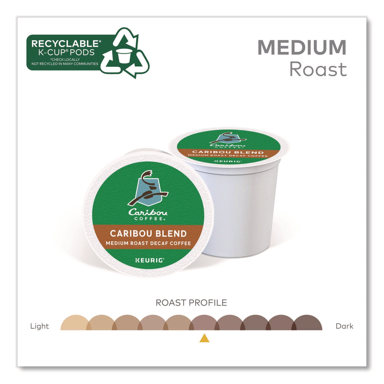 Compatible with Keurig Brewer - Medium - K-Cup - Decaffeinated - 24 / Box