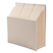 Smead Stadium 12-Pocket 1/3 Tab Cut Letter Size Recycled Expanding File, 8.5" x 11", 900 Sheet Capacity, 10.5" Expansion, 11 Dividers, Beige, 40% Recycled, 1 Each