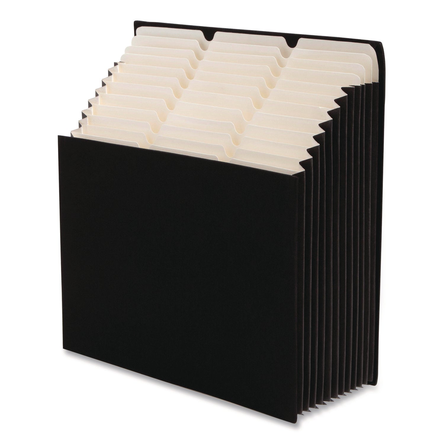 Smead Stadium 12-Pocket 1/3 Tab Cut Letter Size Expanding File, 8.5" x 11", 900 Sheet Capacity, 10.5" Expansion, 11 Dividers, Charcoal, Durable, Heavyweight, Tear Resistant, Acid-Free, 40% Recycled, 1 Each
