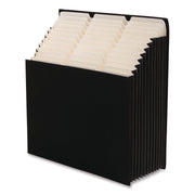 Smead Stadium 12-Pocket 1/3 Tab Cut Letter Size Expanding File, 8.5" x 11", 900 Sheet Capacity, 10.5" Expansion, 11 Dividers, Charcoal, Durable, Heavyweight, Tear Resistant, Acid-Free, 40% Recycled, 1 Each