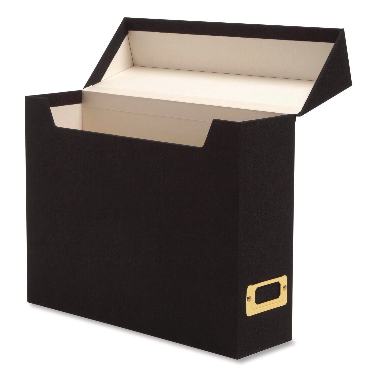 Smead Letter Recycled Box File - 8 1/2" x 11" - Paper, Metal, Linen, Stock - Charcoal - Space Saving, Textured, Labeling Area, Acid-free - 50% Recycled - 1 Each