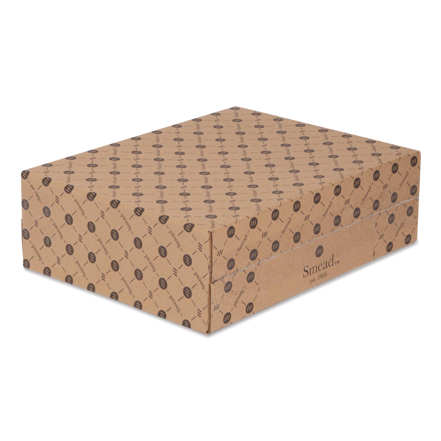 Smead Letter Recycled Box File - 8 1/2" x 11" - Paper, Metal, Faux Leather, Polyurethane, Vegan Leather, Polyvinyl Chloride (PVC) - Saddle - Space Saving, Textured, Labeling Area, Acid-free - 50% Recycled - 1 Each