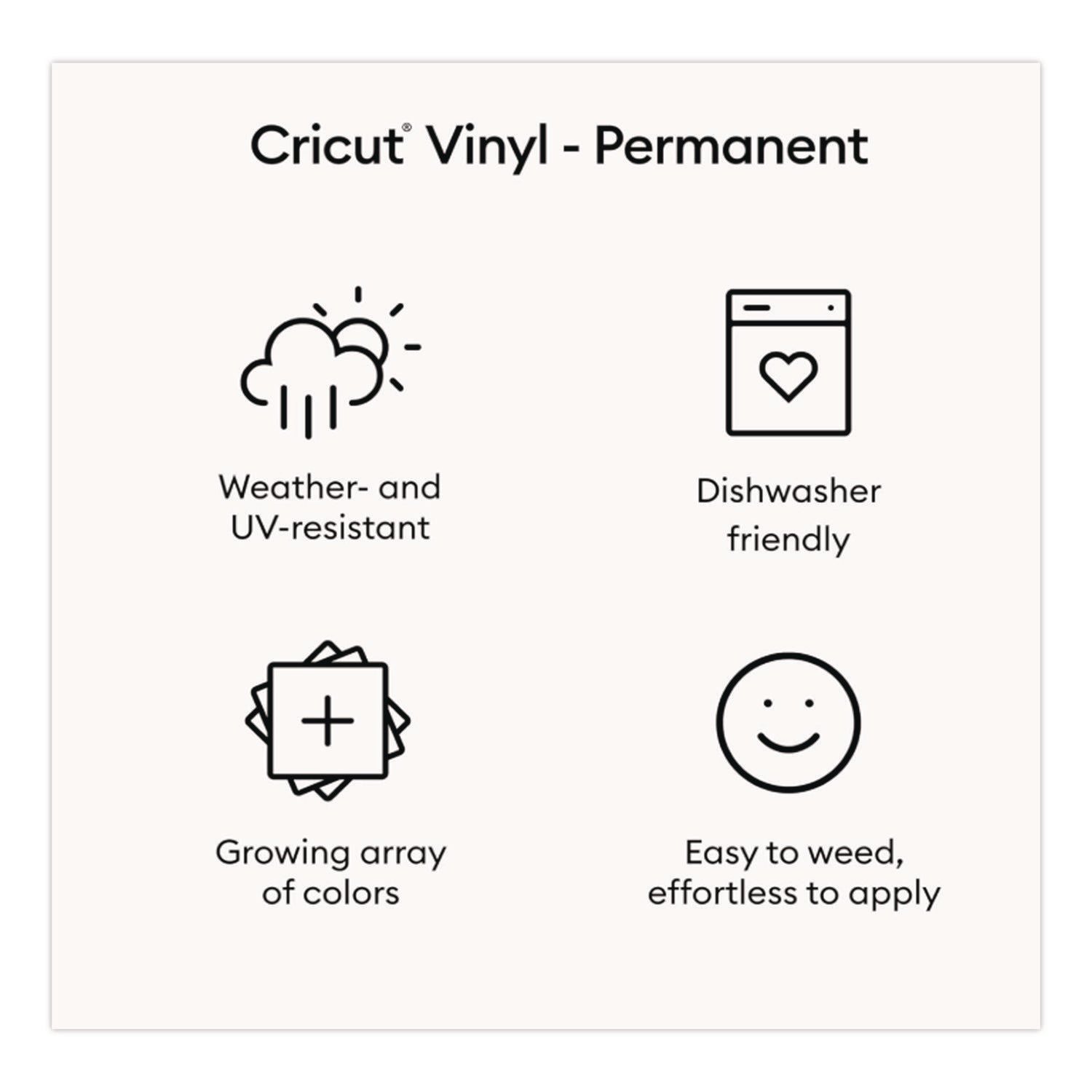 Premium Permanent Vinyl, 12 x 48, White