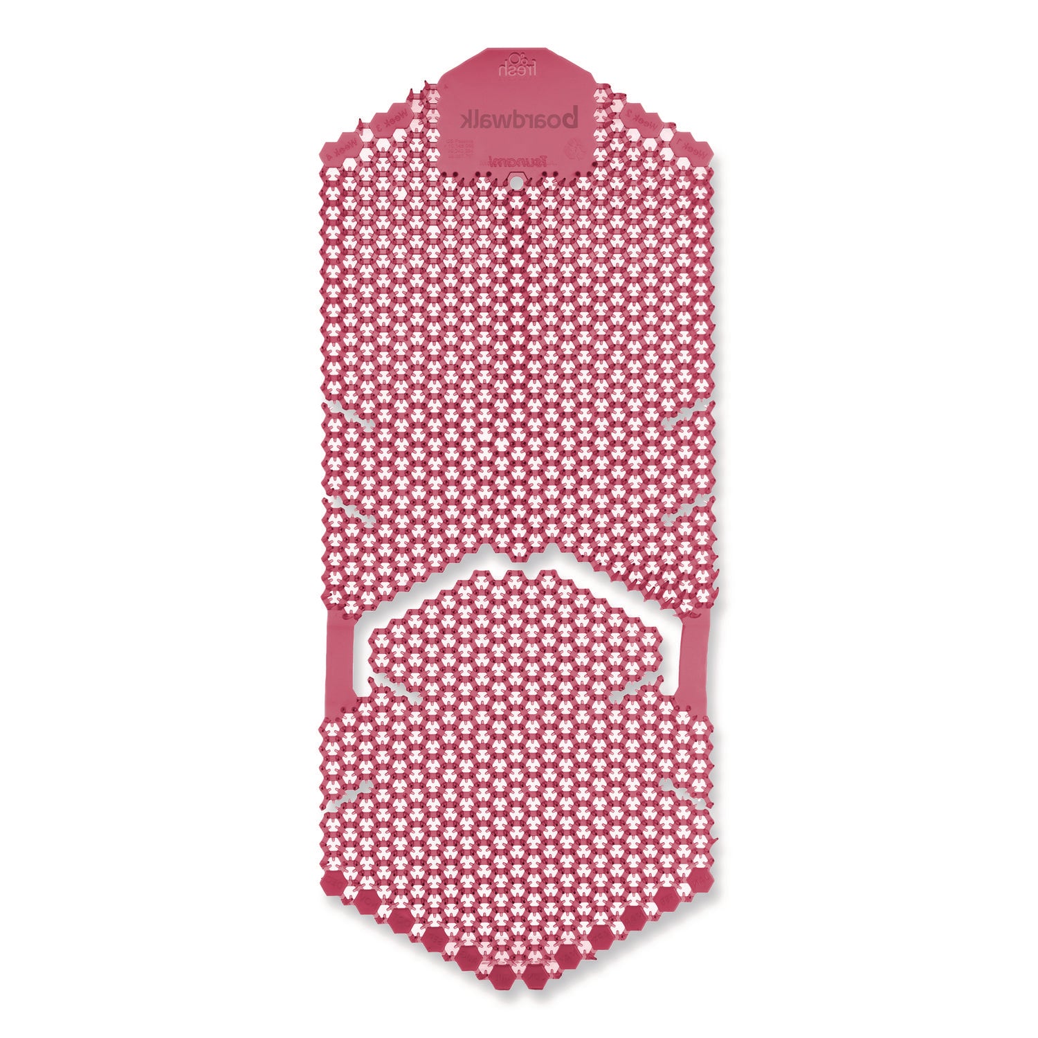 Vertical Urinal Screen, Spiced Apple Scent, Red, 5.22 oz, 6/Carton