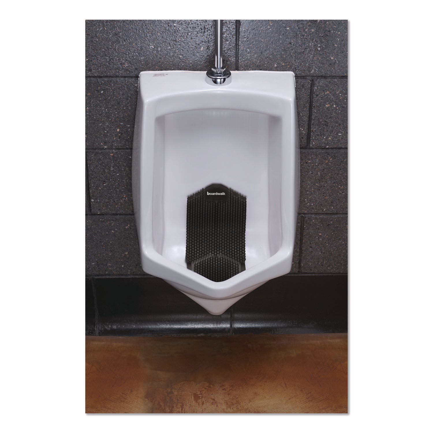 Vertical Urinal Screen, Midnight Coast Scent, Black, 5.22 oz, 6/Carton