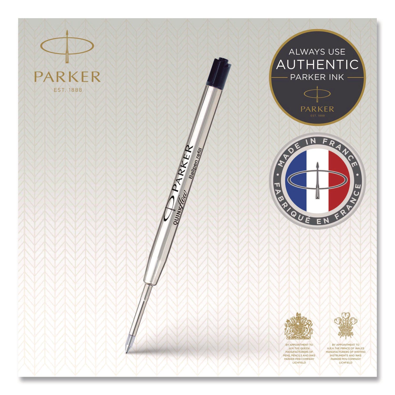 Parker Ballpoint Pen Refill - Fine Point - Black Ink - 1 Each