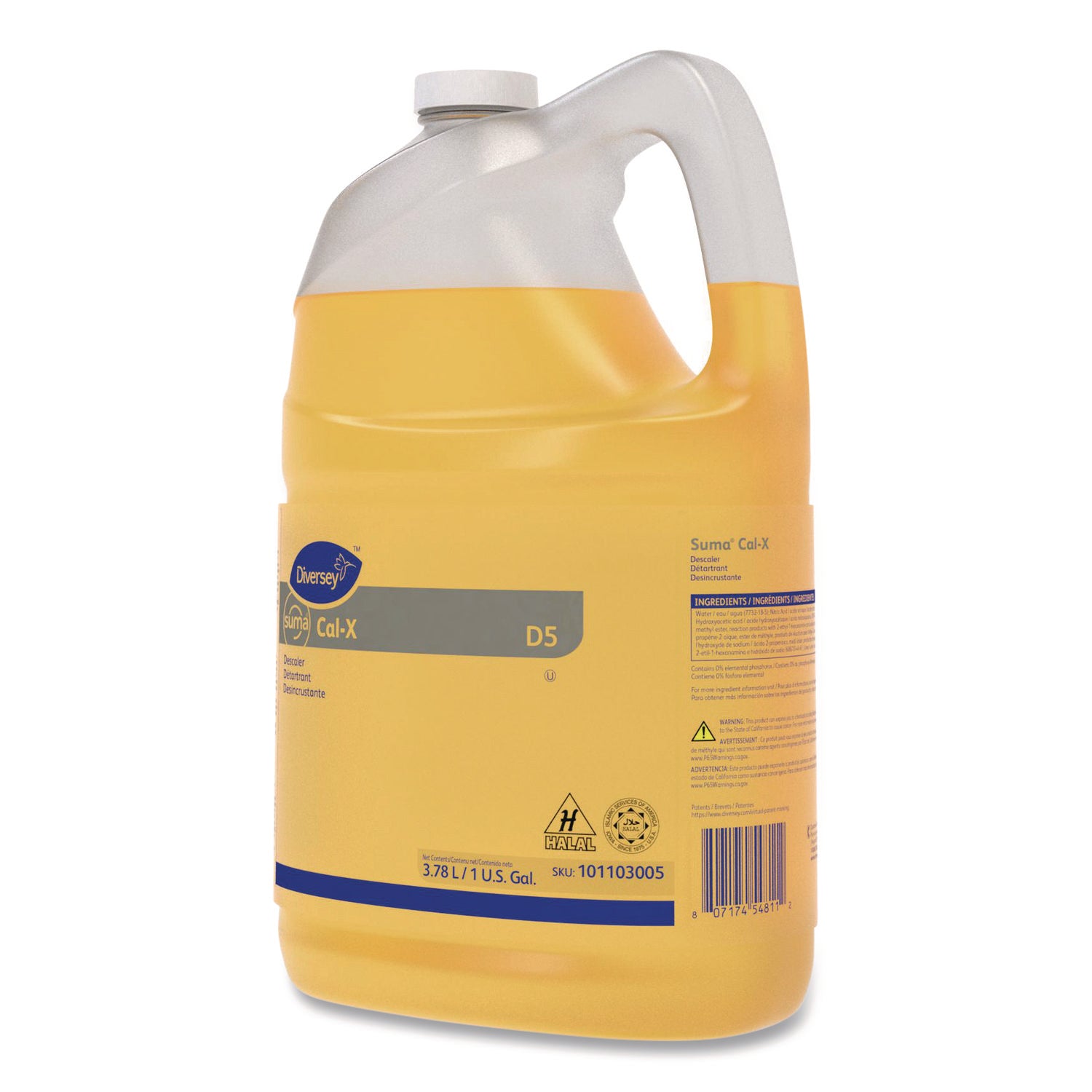 For Multipurpose - Concentrate - Liquid - 128 fl oz (4 quart) - 0.5 to 0.9 pH - Acidic Scent - Kosher - Clear Red - 4 / Carton