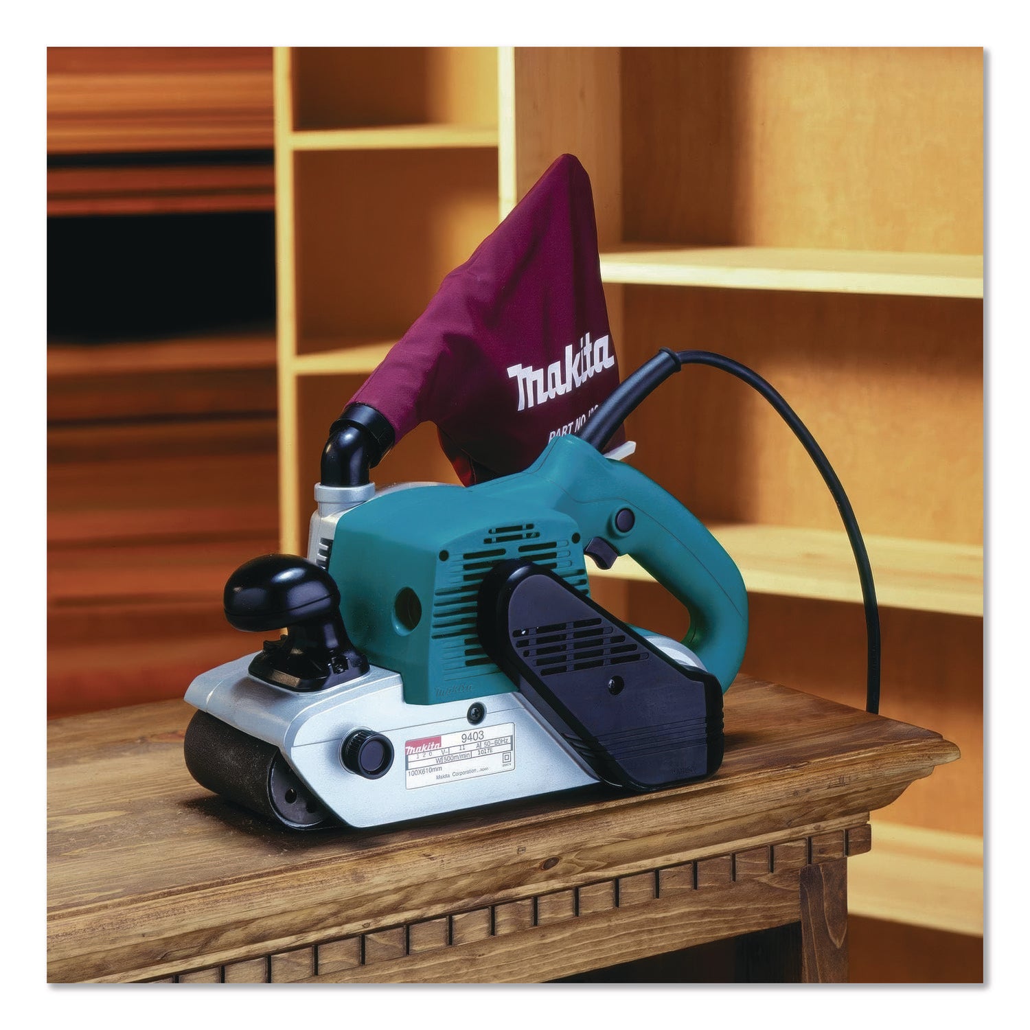 9403 Belt Sander, 1, 640 Ft/Min, 4" X 24" Belt, 11 Amps