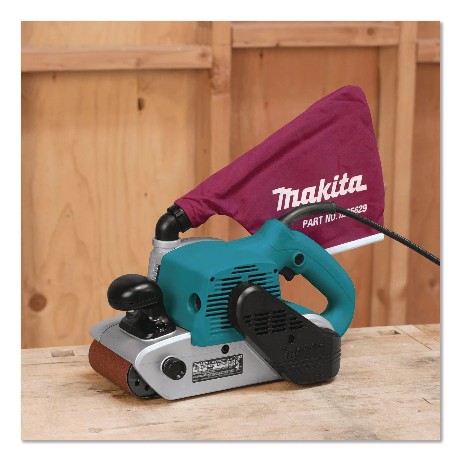 9403 Belt Sander, 1, 640 Ft/Min, 4" X 24" Belt, 11 Amps