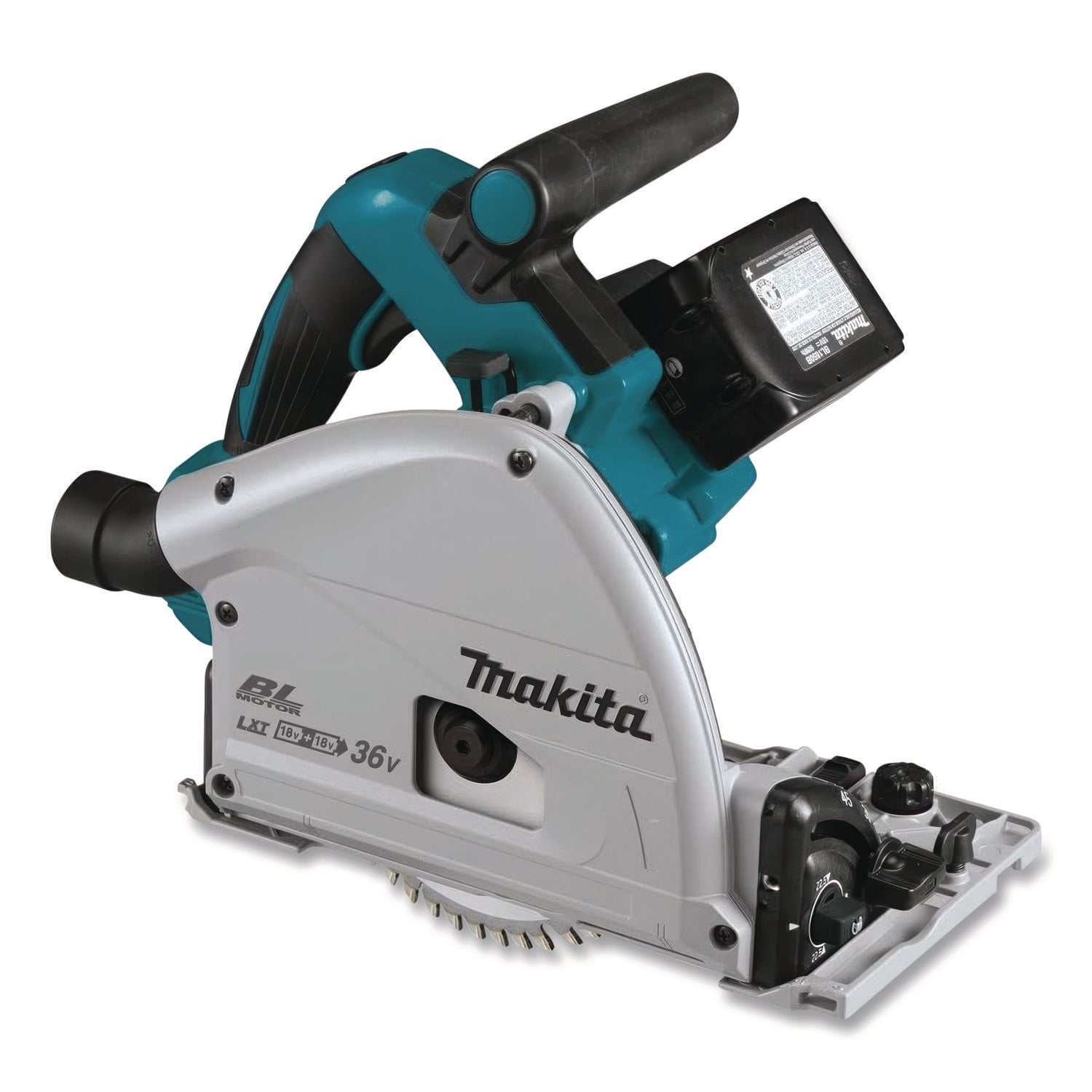 18V X2 (36V) LXT Brushless Lithium-Ion 6.5" Cordless Plunge Circular Saw Kit With Batteries, 6, 300 RPM, 0 To +48 Degree Bevel