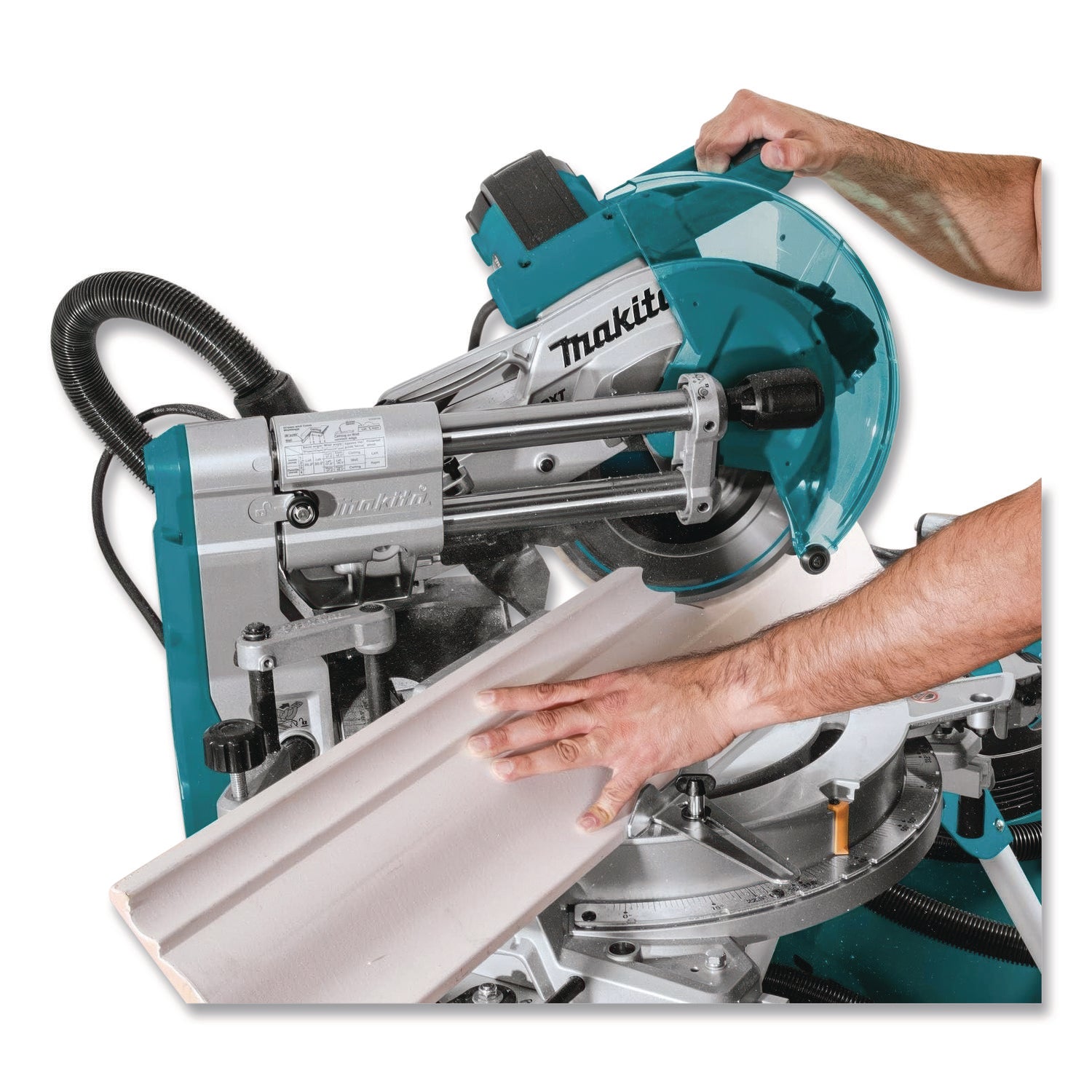 LS1019L 10" Dual-Bevel Sliding Compound Miter Saw With Laser, 3, 200 RPM, -48 To +48 Degree Bevel, -60 To +60 Degree Miter