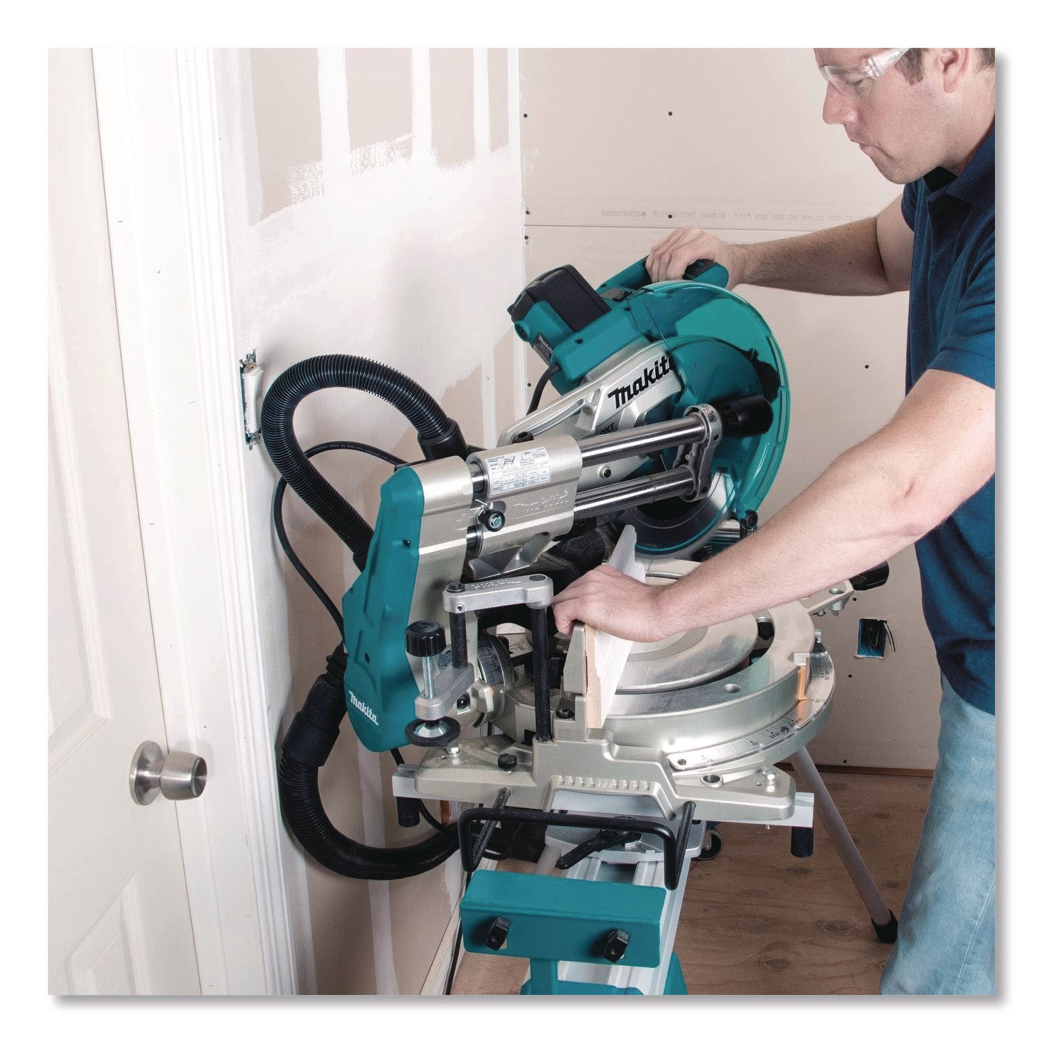 LS1019L 10" Dual-Bevel Sliding Compound Miter Saw With Laser, 3, 200 RPM, -48 To +48 Degree Bevel, -60 To +60 Degree Miter