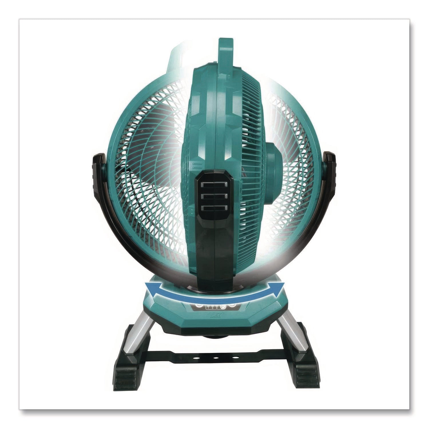 DCF301Z 18V LXT 3-Speed Li-Ion Job Site Fan (Tool Only), 13", 3 Speeds, Teal/Gray/Black