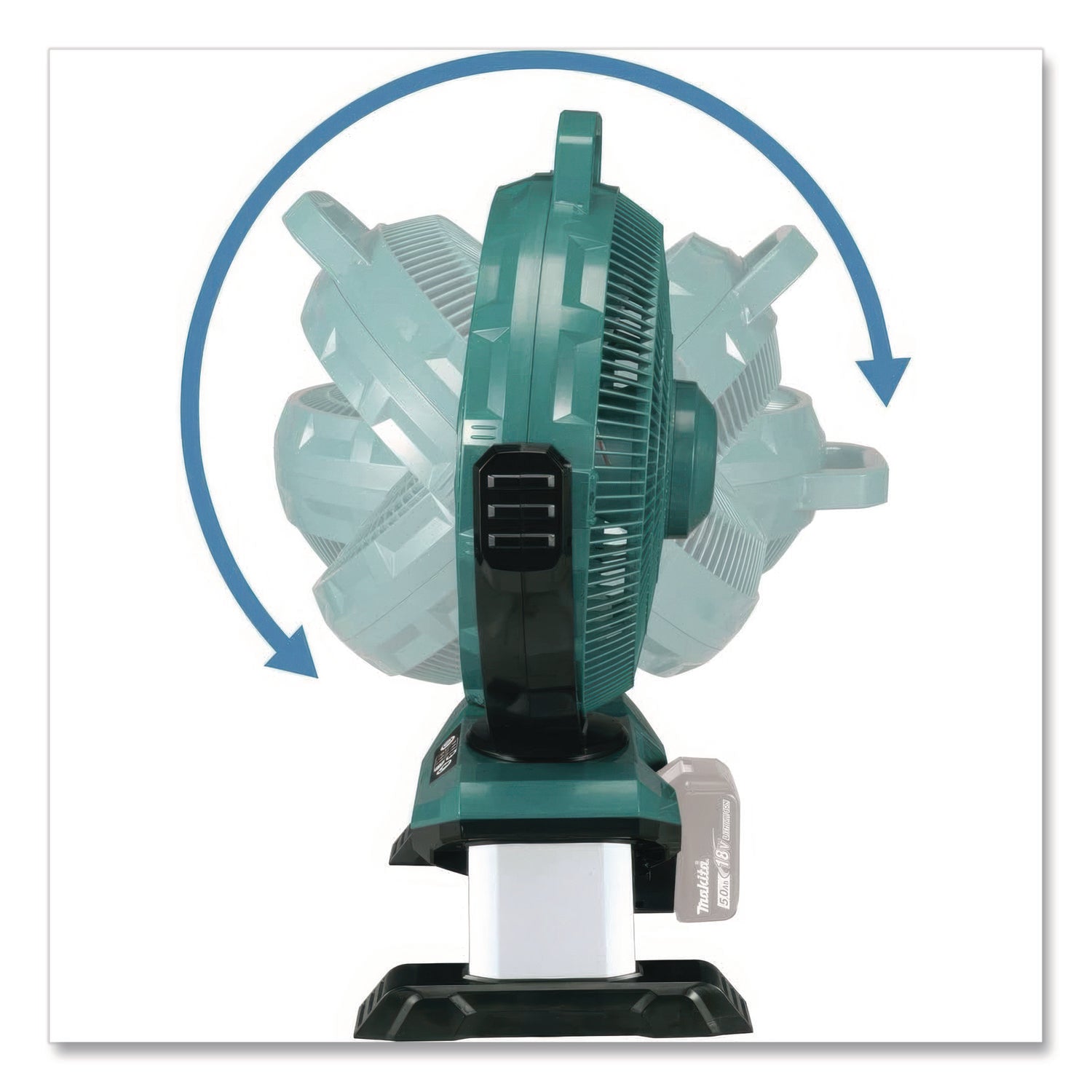 DCF301Z 18V LXT 3-Speed Li-Ion Job Site Fan (Tool Only), 13", 3 Speeds, Teal/Gray/Black