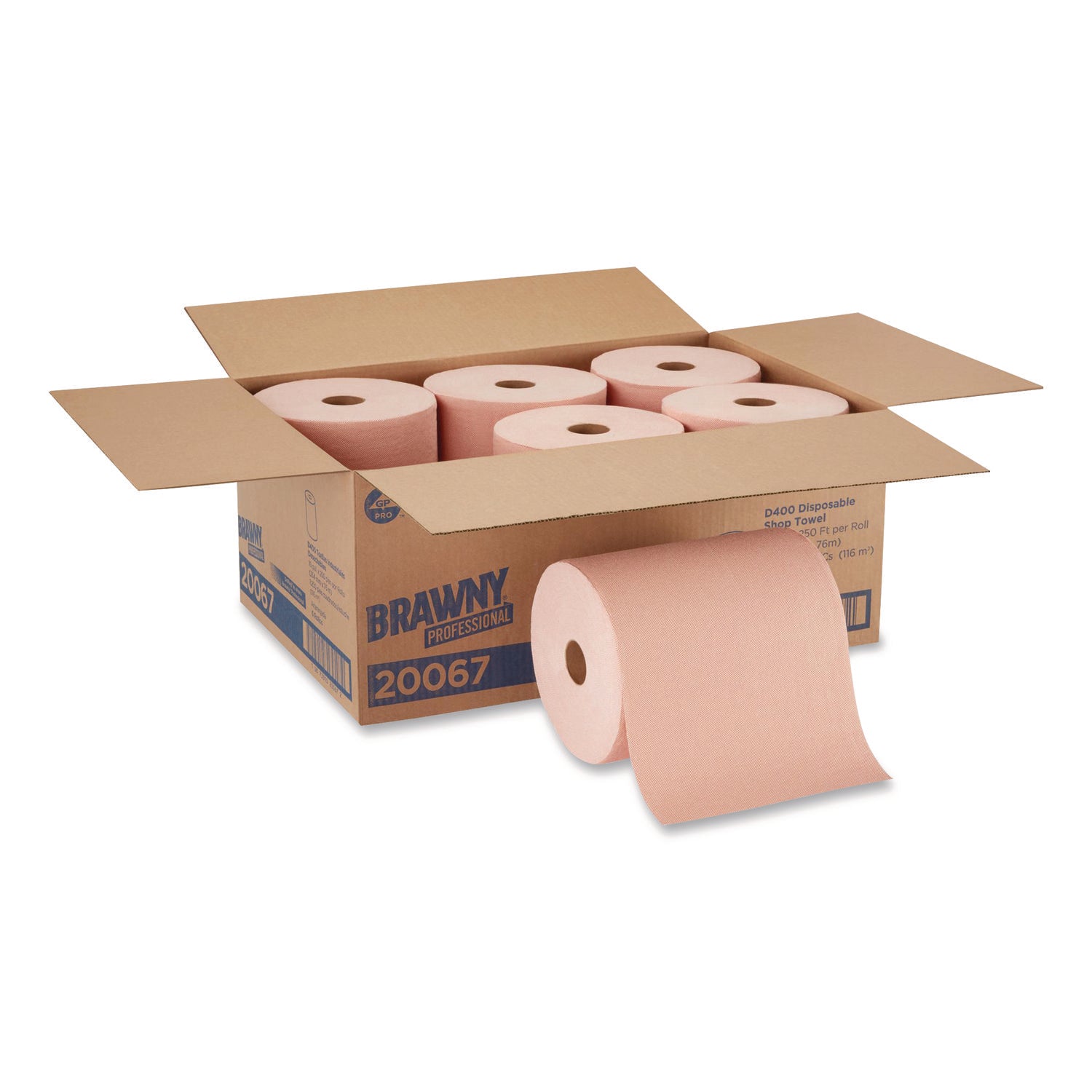 10" Width x 20.83 ft Length - Orange - 6 / Case