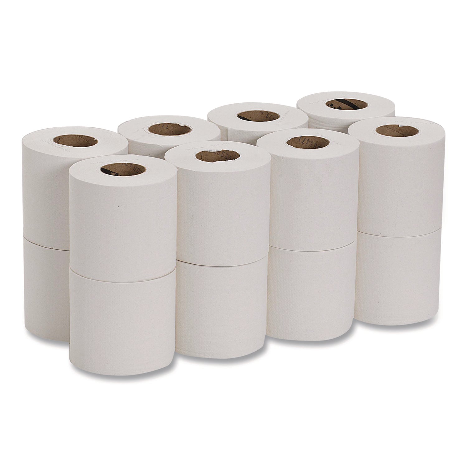 2 Ply - 5.25" Width x 8.50" Length - 500 Sheets/Roll - White - Fiber - 16 Rolls Per Carton - 16 / Carton