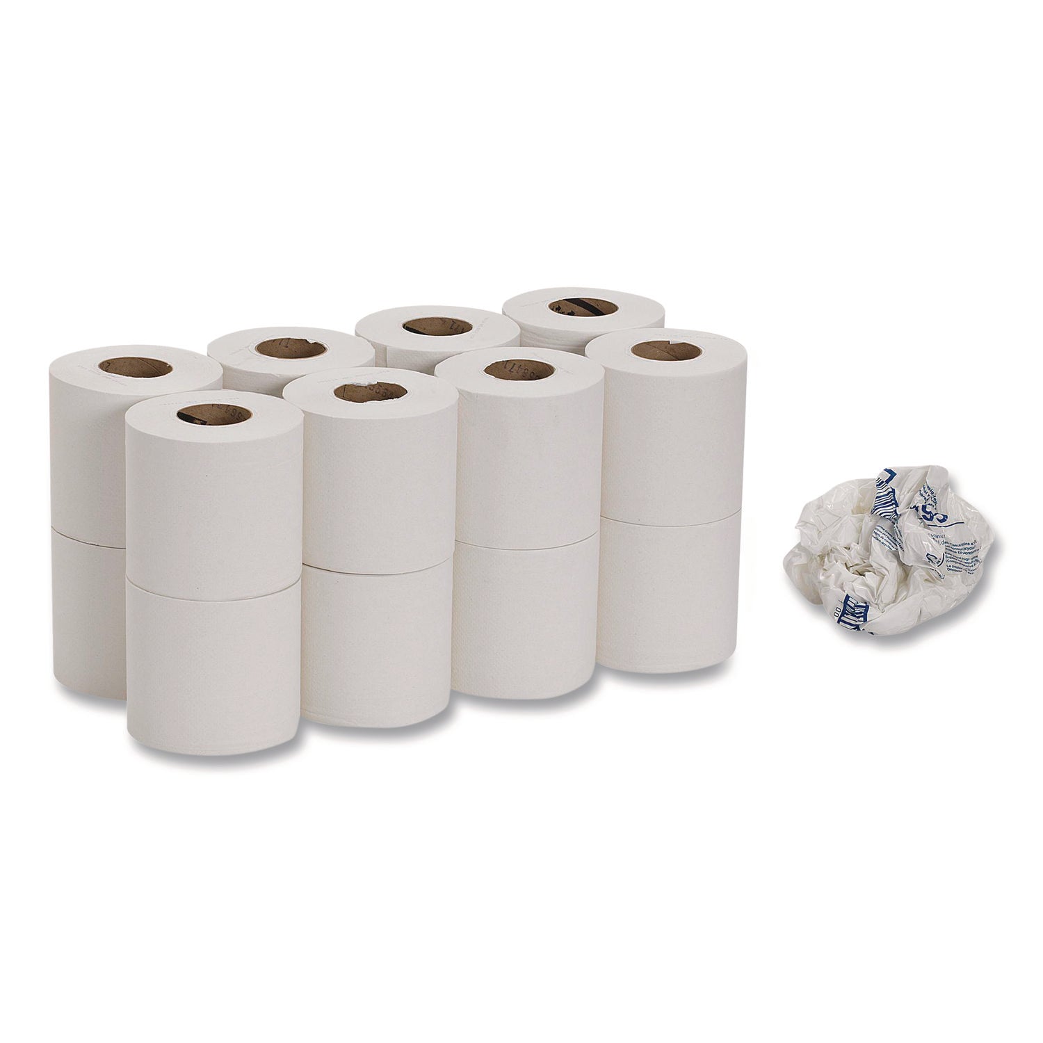 2 Ply - 5.25" Width x 8.50" Length - 500 Sheets/Roll - White - Fiber - 16 Rolls Per Carton - 16 / Carton