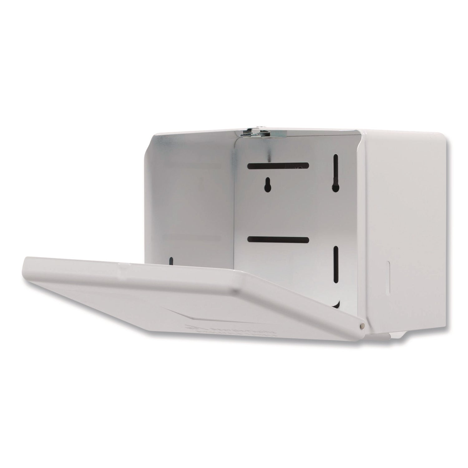 Space Saver Singlefold Towel Dispenser, Steel, 11.63 X 6.63 X 8.13, White