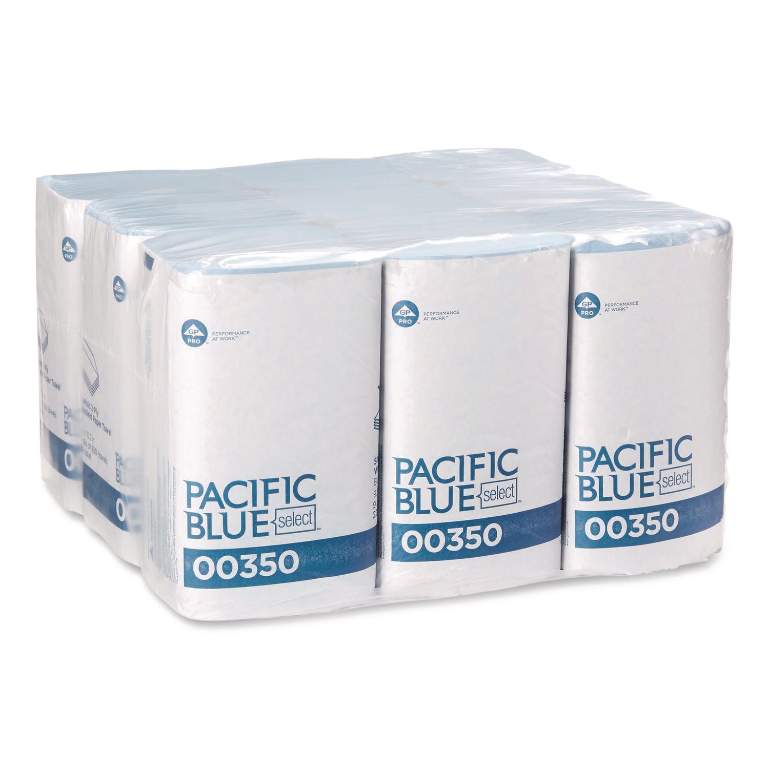 2 Ply - 9.50" Width x 10.25" Length - Blue - Paper - 250/Pack - 9 / Carton