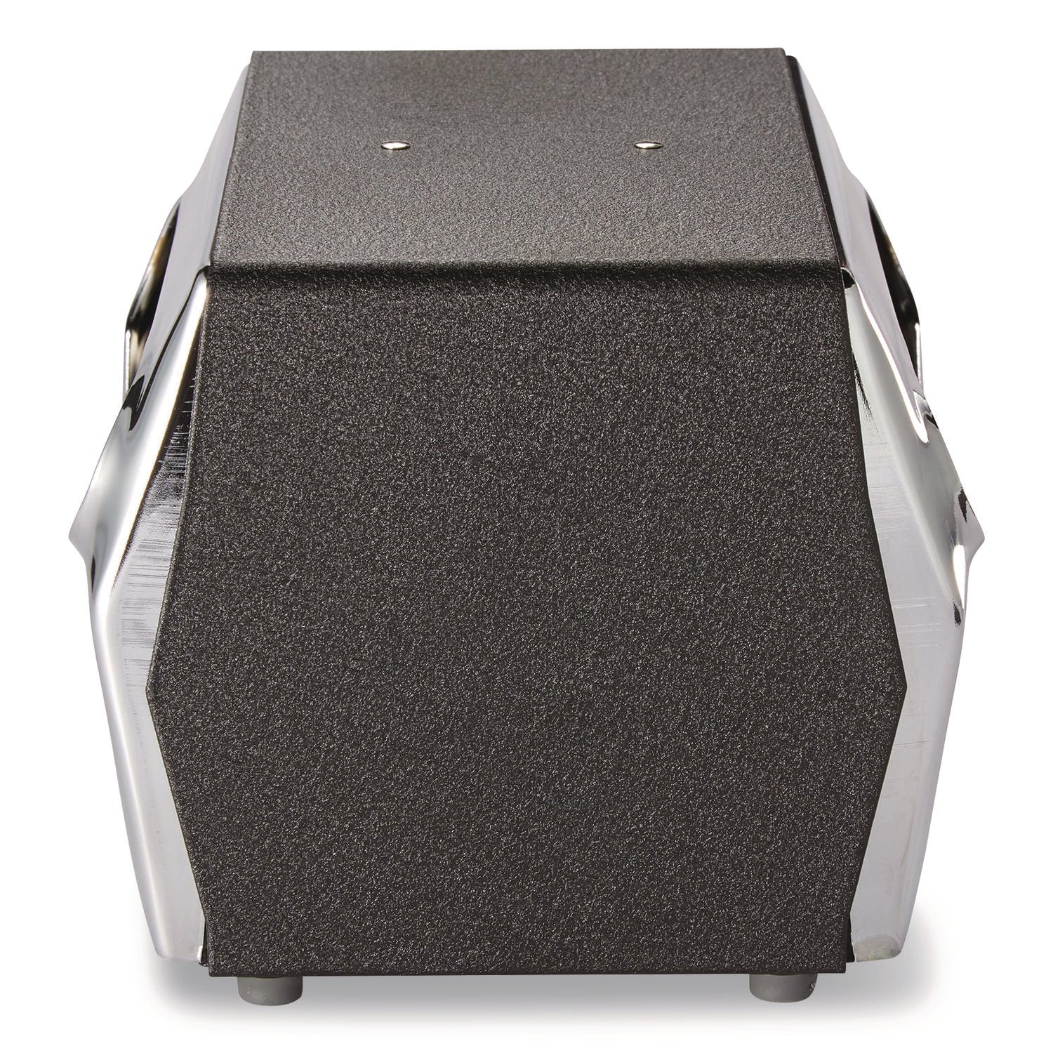 Tabletop Napkin Dispenser, 7.5" x 6" x 5.3", Black/Chrome