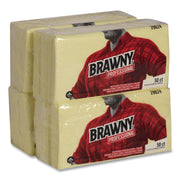 Dusting Cloths, 1/8-Fold, 24 x 24, Unscented, Yellow, 50/Pack, 4 Packs/Carton