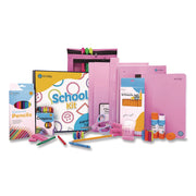 School Supply Kit, Pink, 71-Piece Set
