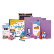 School Supply Kit, Purple, 71-Piece Set