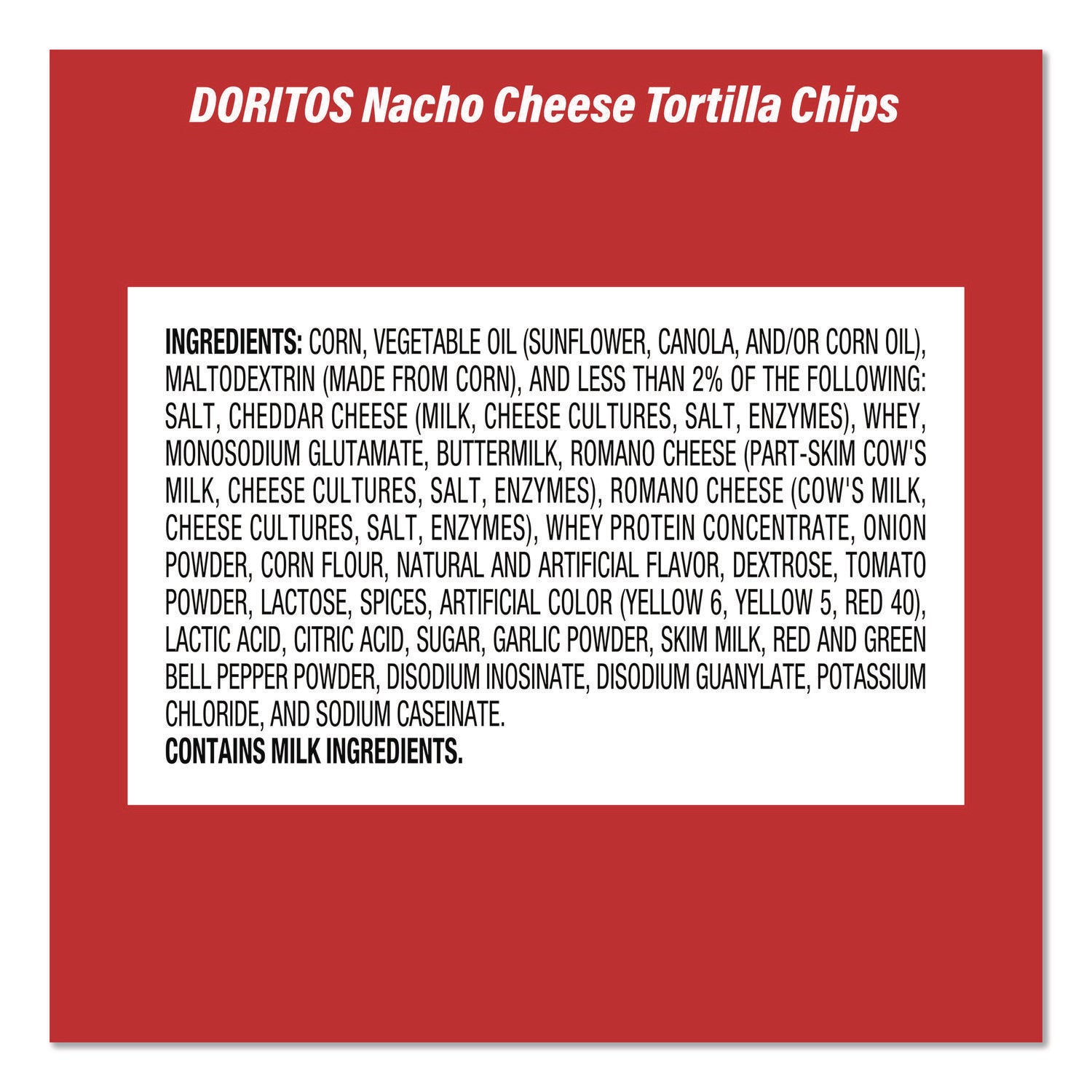 Doritos Nacho Cheese Tortilla Chips and Welch's Mixed Fruit Snacks, (50) 1oz Bag Chips, (66) 0.8 oz Pouch Fruit Snacks/Bundle